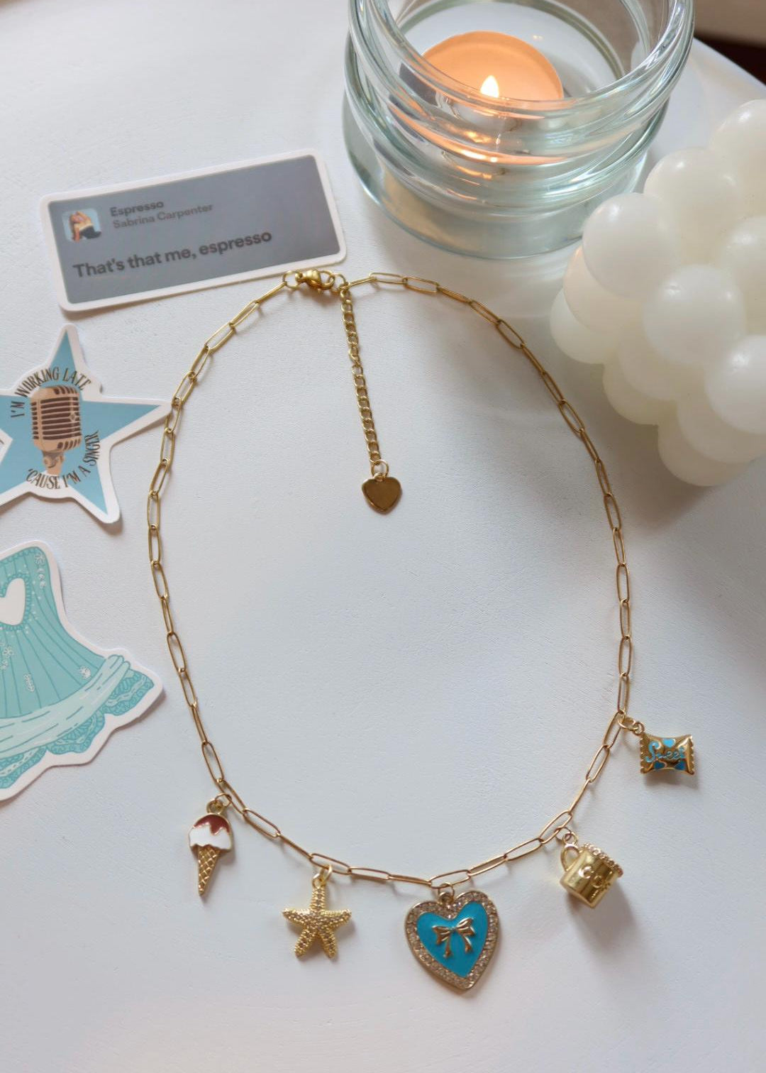 Collier à charms "Espresso"