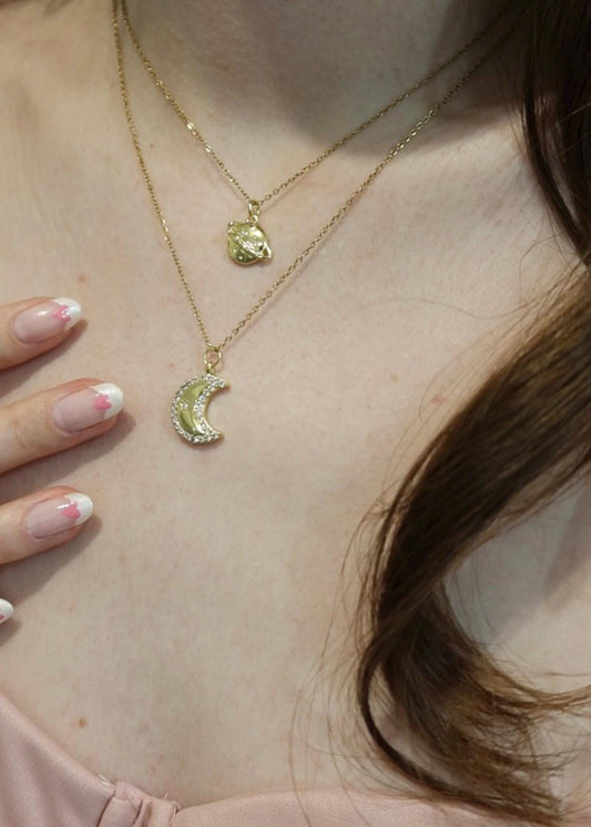 Lot colliers "Love You to the Moon and to Saturn" (Xoxo Jewels Version)