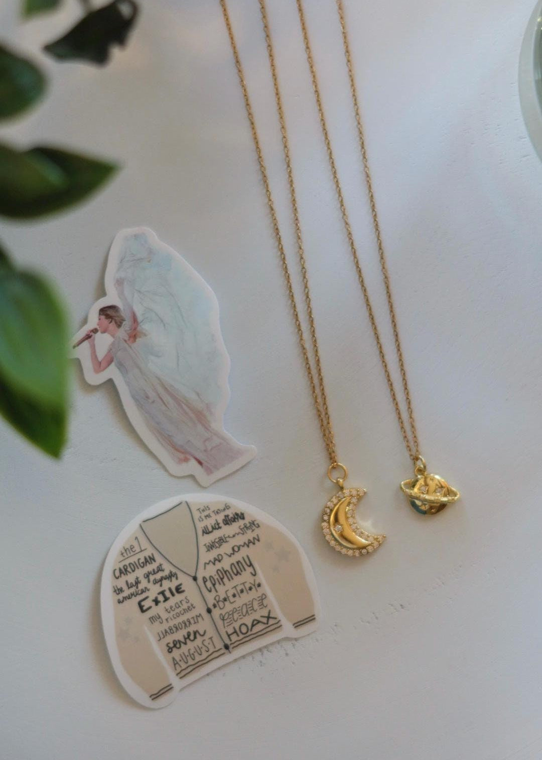 Lot colliers "Love You to the Moon and to Saturn" (Xoxo Jewels Version)