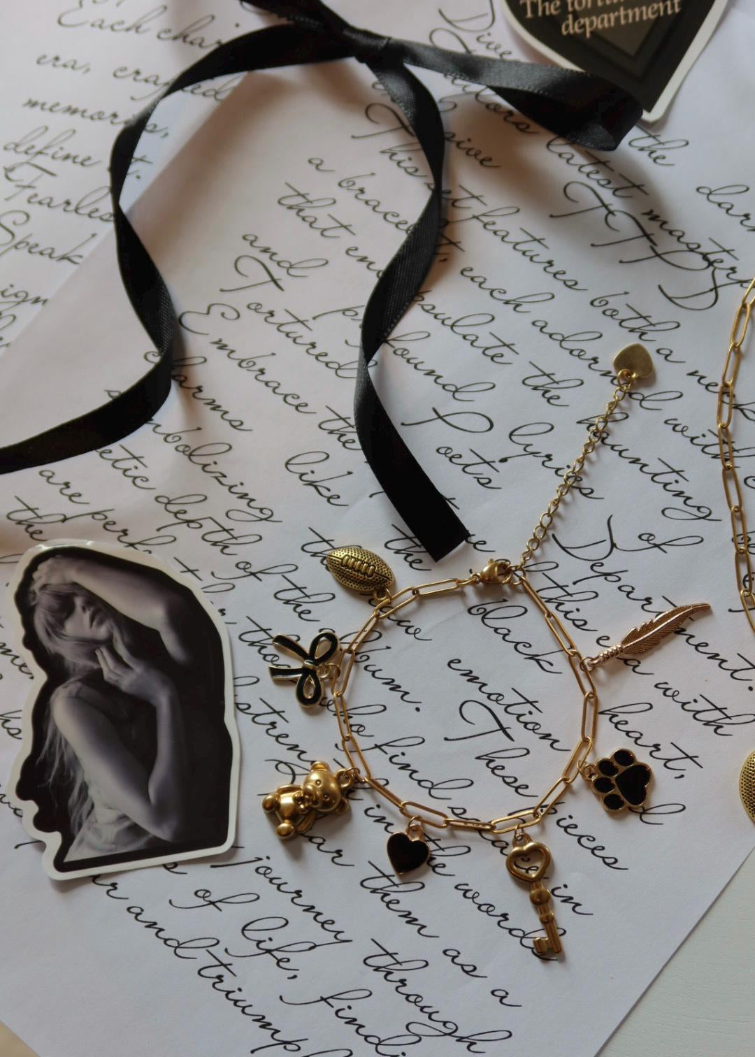 Bracelet à charms "TTPD" (Xoxo Jewels Version)