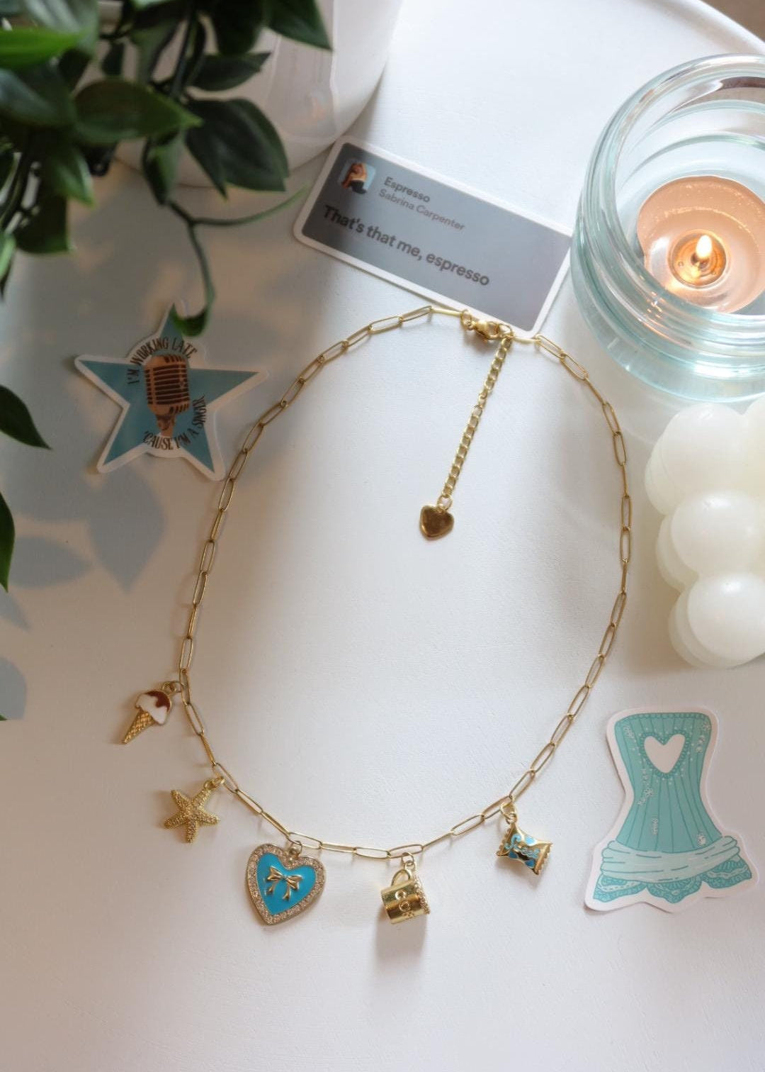 Collier à charms "Espresso"