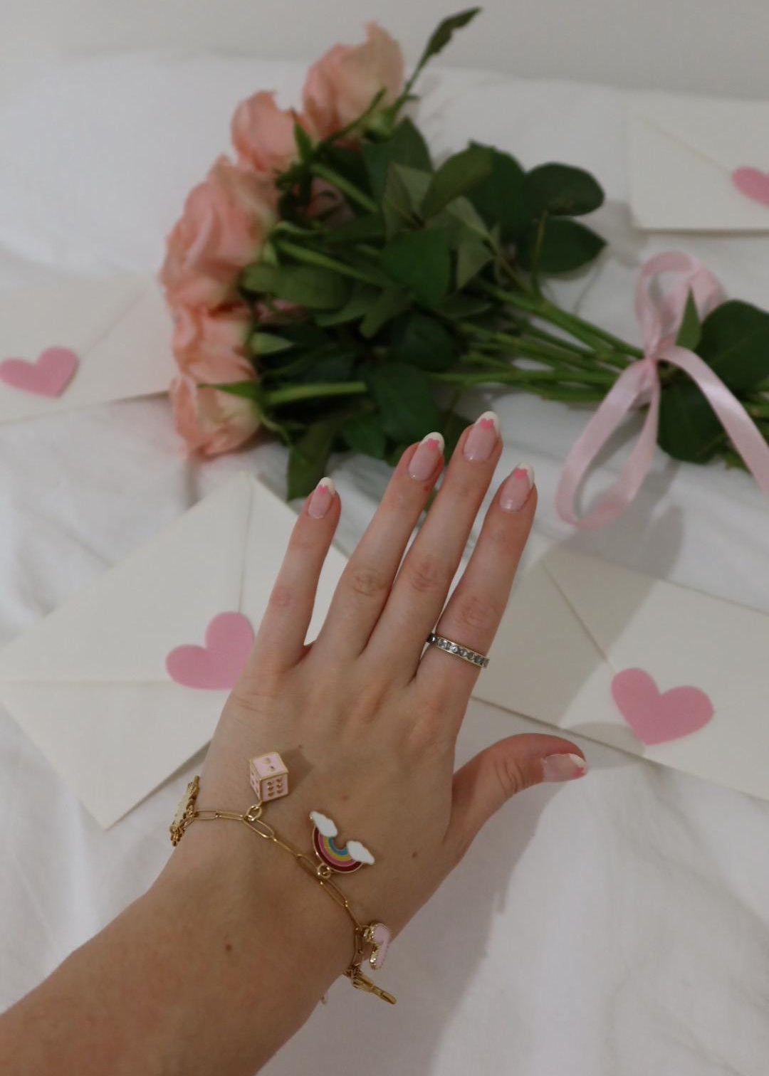 Lot collier et bracelet à charms "Lover" (Xoxo Jewels Version)