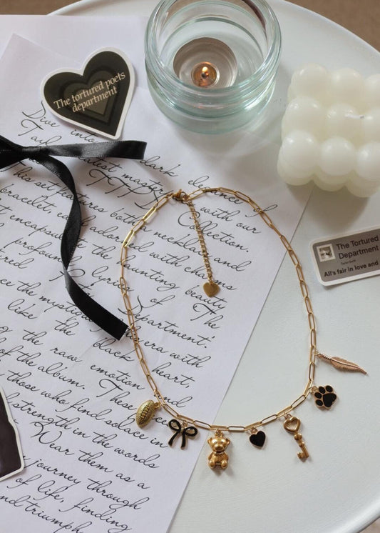 Collier à charms "TTPD" (Xoxo Jewels Version)