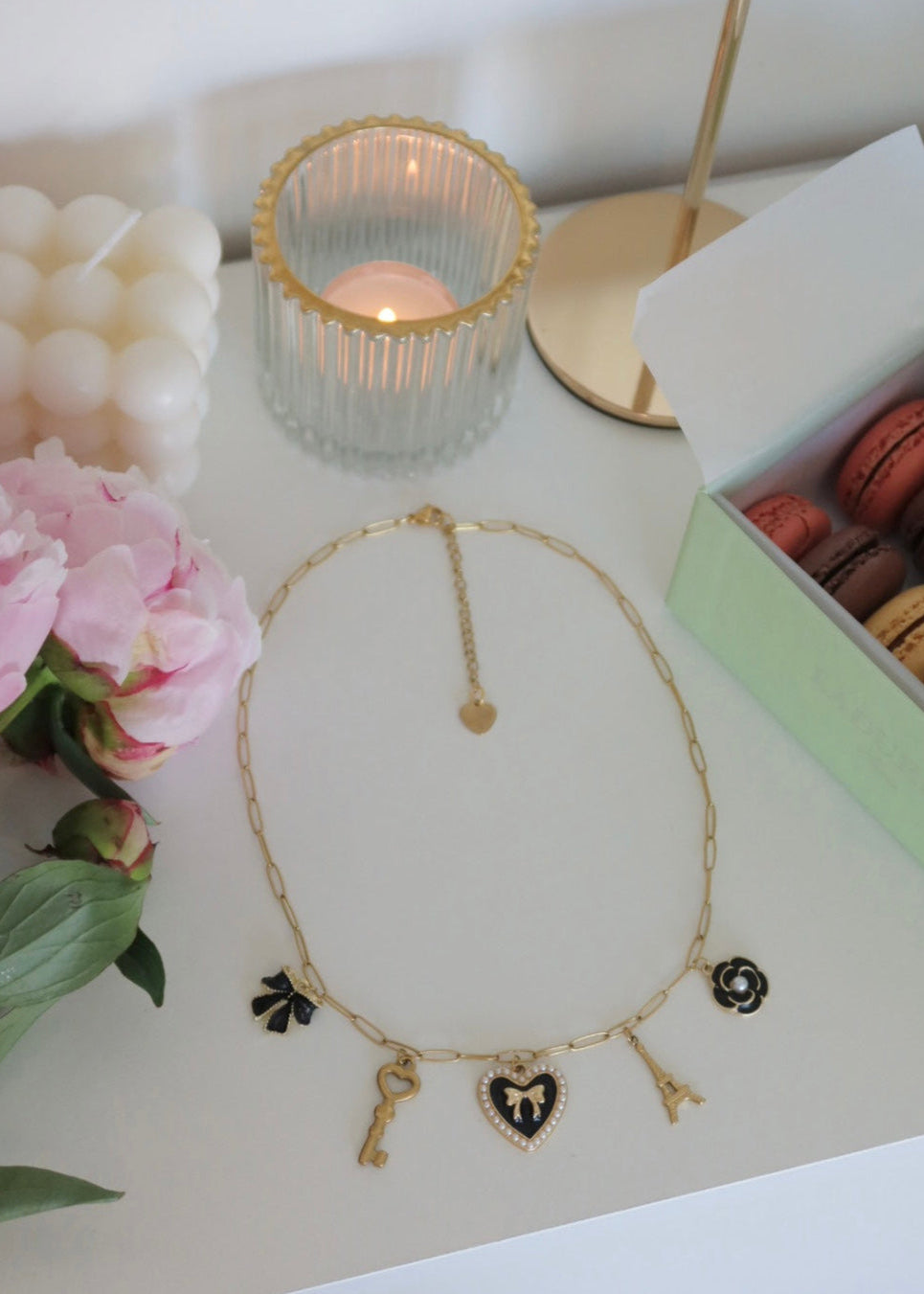 Collier doré à charms Blair