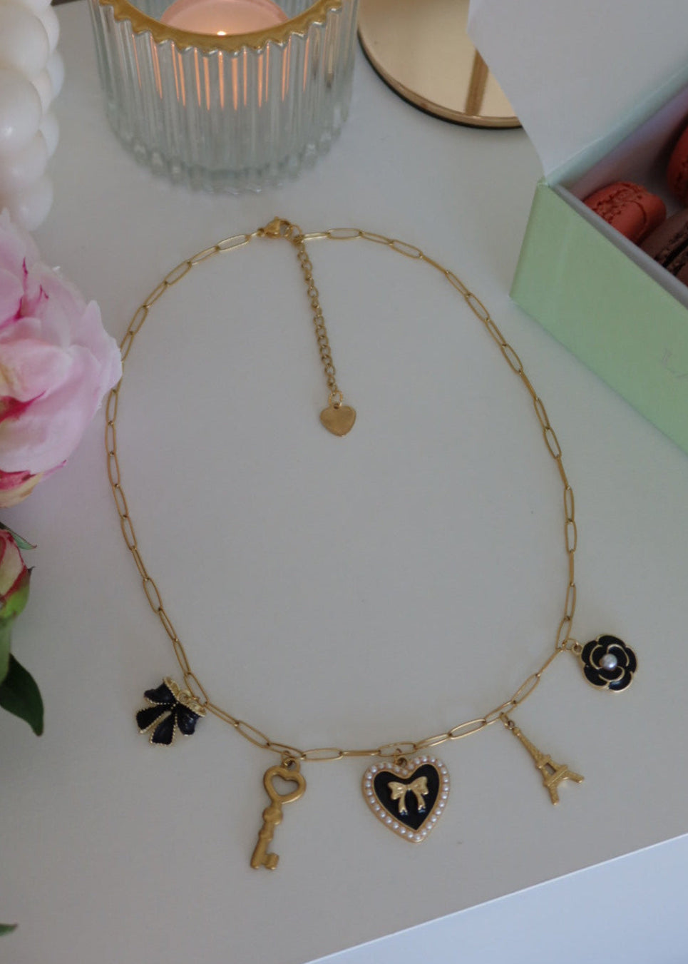 Collier doré à charms Blair