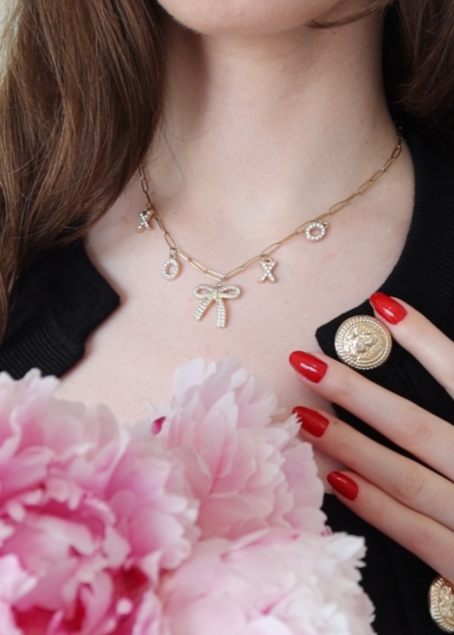 Collier à charms XOXO