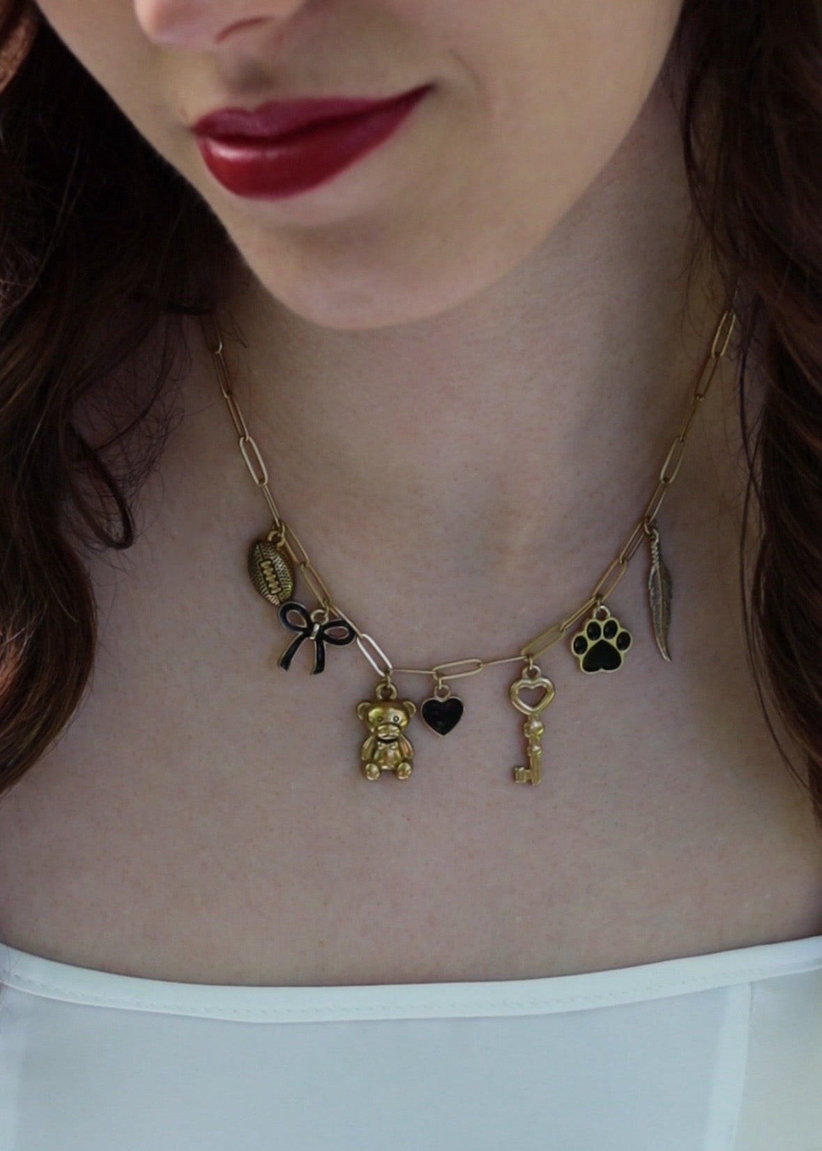 Lot collier et bracelet à charms "TTPD" (Xoxo Jewels Version)