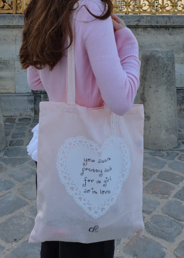 Tote bag "girl so in love" 💘