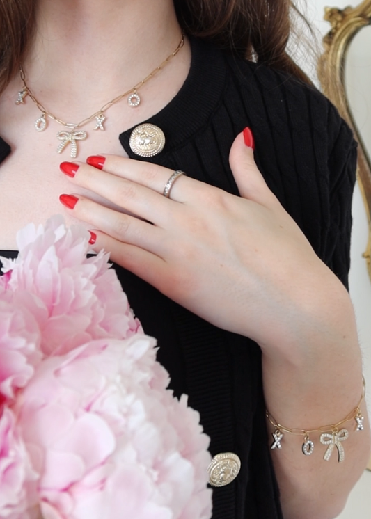 Set bijoux à charms XOXO