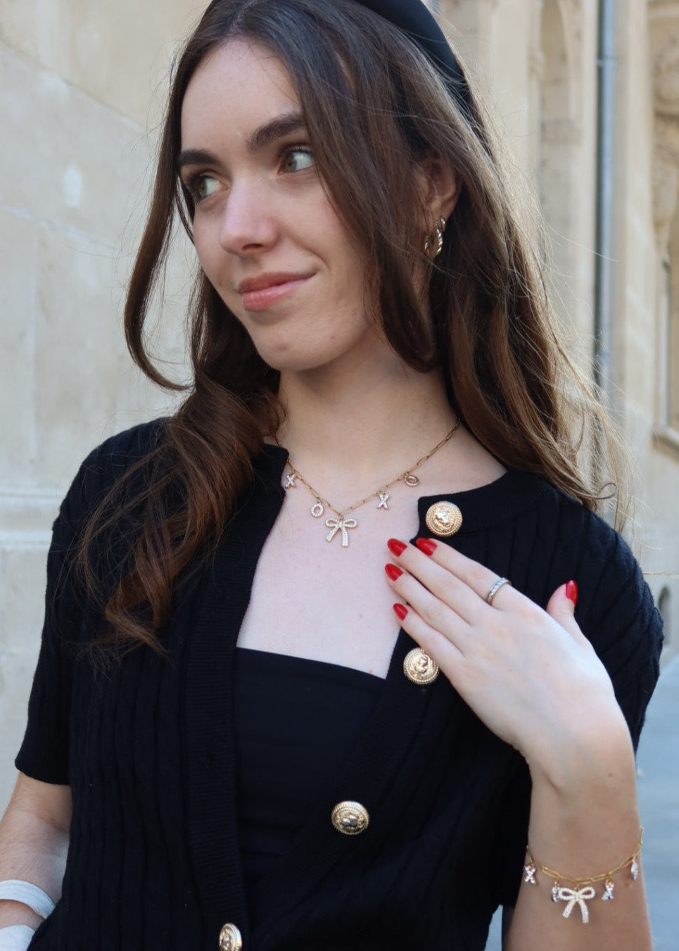 Set bijoux à charms XOXO