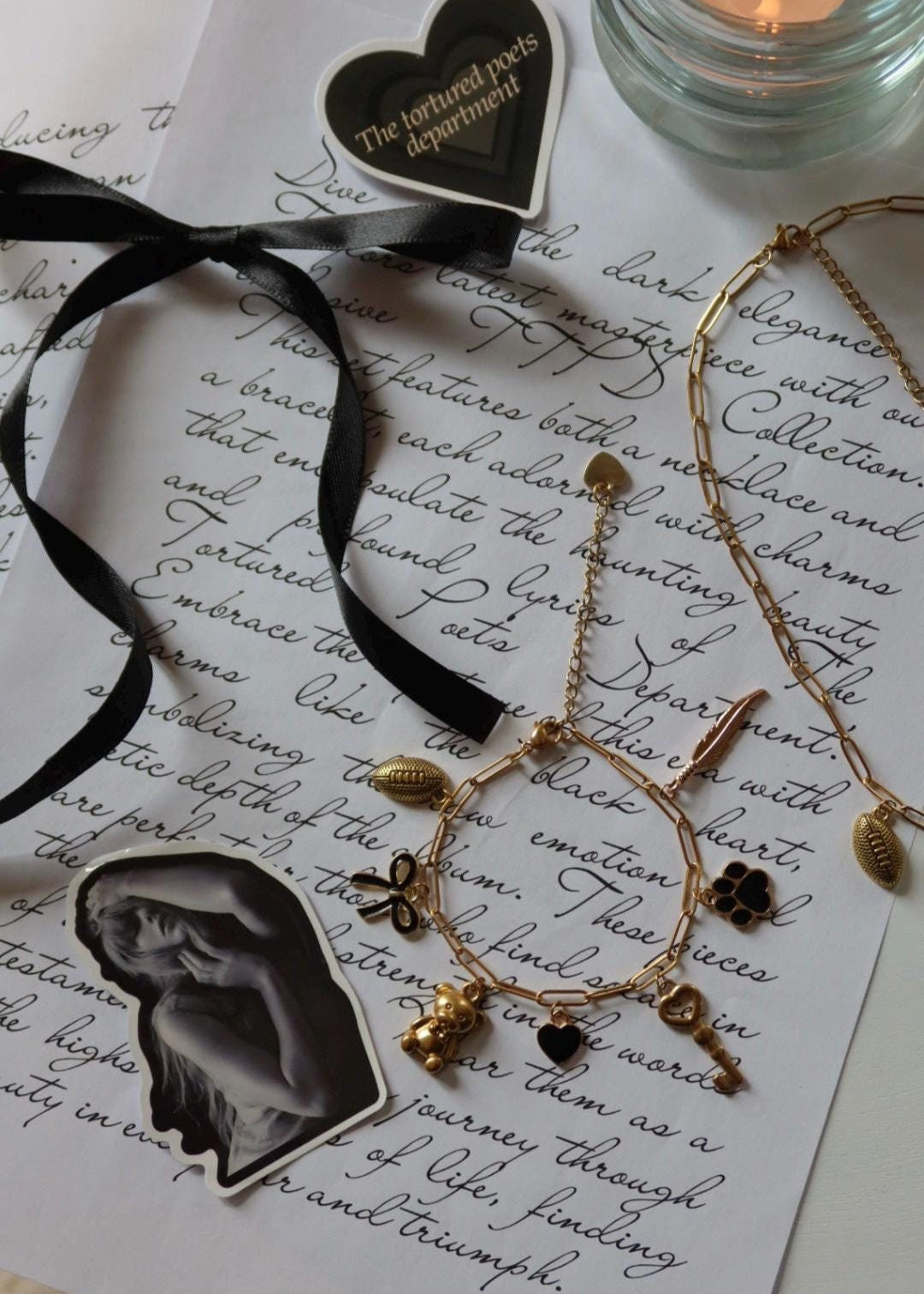 Bracelet à charms "TTPD" (Xoxo Jewels Version)