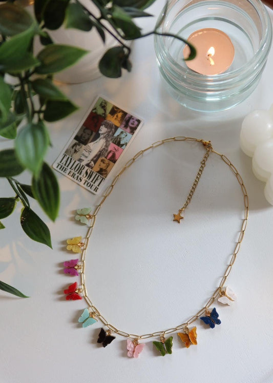 Collier à charms "Eras" (Butterflies Version) (Xoxo Jewels Version)