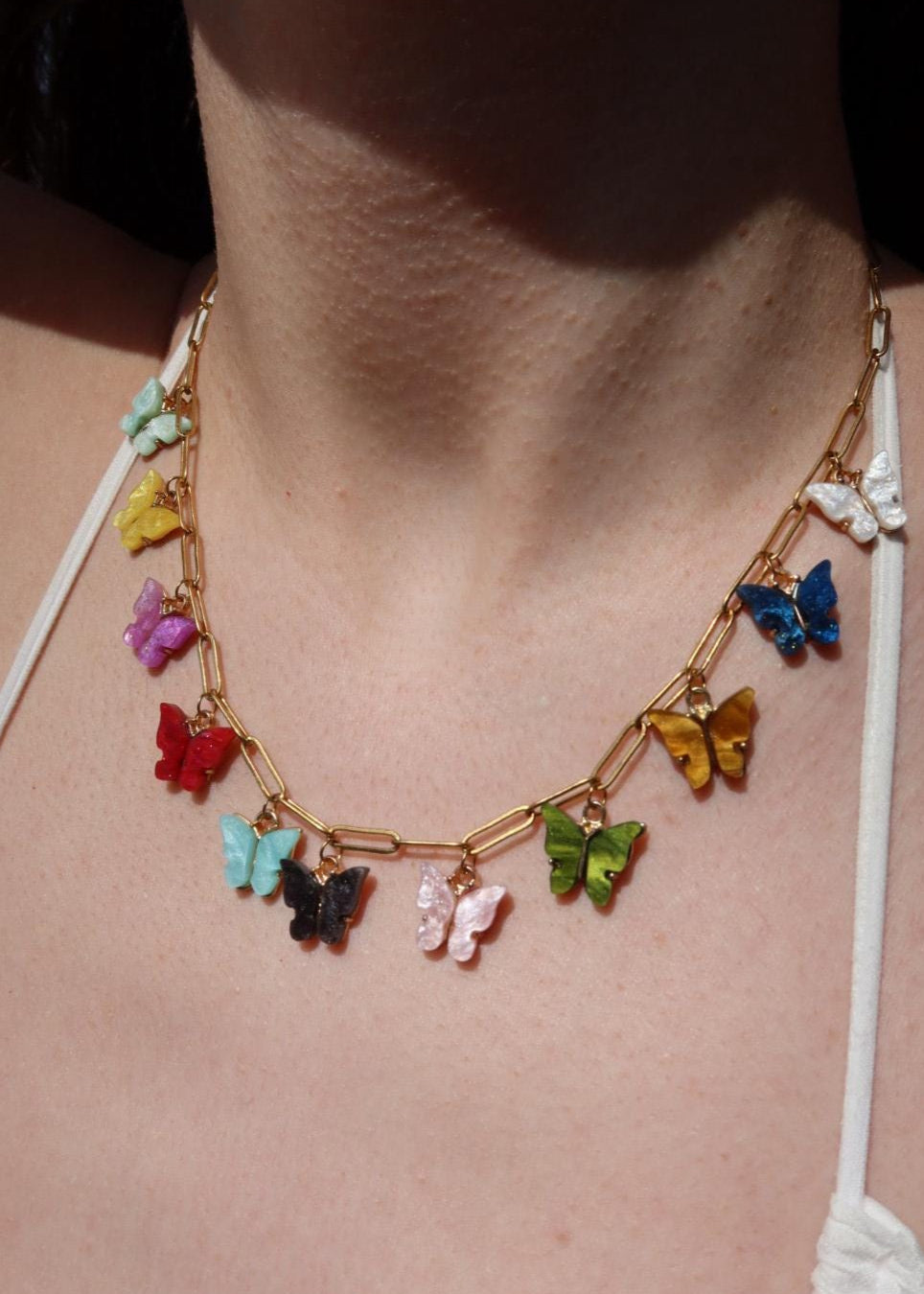 Collier à charms "Eras" (Butterflies Version) (Xoxo Jewels Version)